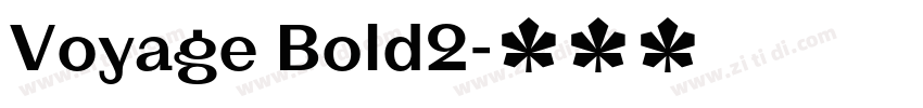 Voyage Bold2字体转换